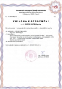oprávnění revize plynových zařízení, příloha
